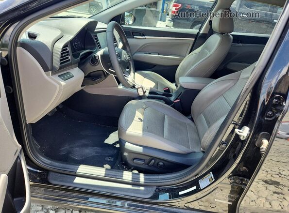 5NPD84LF4LH595685 2020 HYUNDAI ELANTRA Black Front interior view