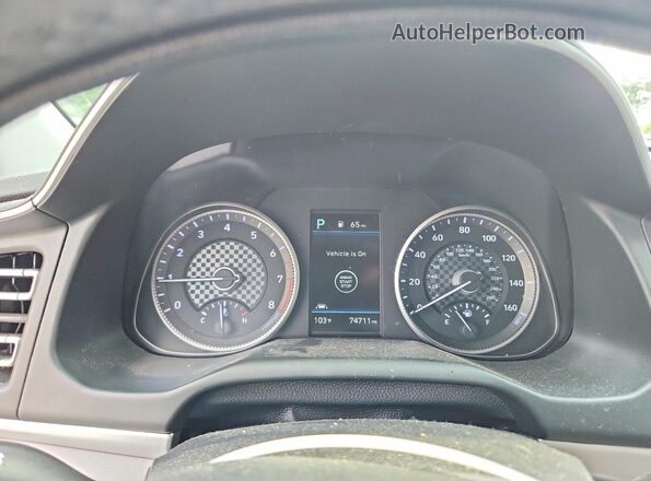 5NPD84LF4LH595685 2020 HYUNDAI ELANTRA Black Instrument cluster view