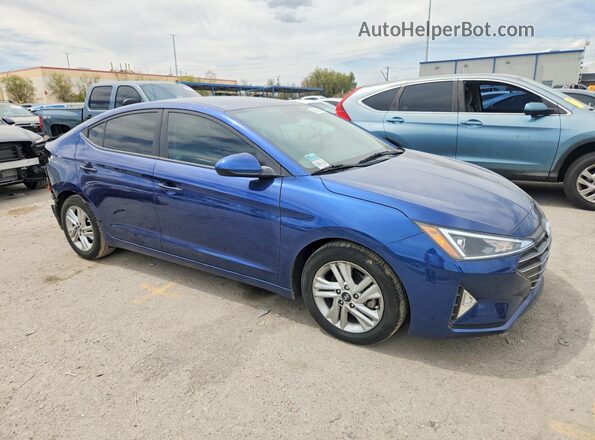 5NPD84LF4LH599090 2020 HYUNDAI ELANTRA Синий Передняя правая четверть