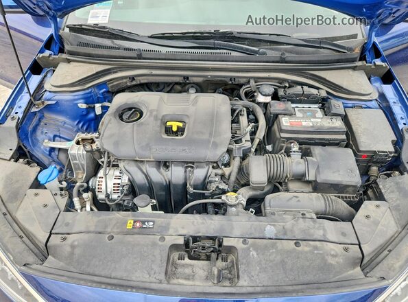 5NPD84LF4LH599090 2020 HYUNDAI ELANTRA Синий Вид задней части салона