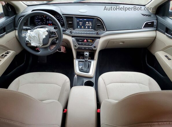 5NPD84LF5HH003623 2017 HYUNDAI ELANTRA Red Առջևի վահանակի տեսք