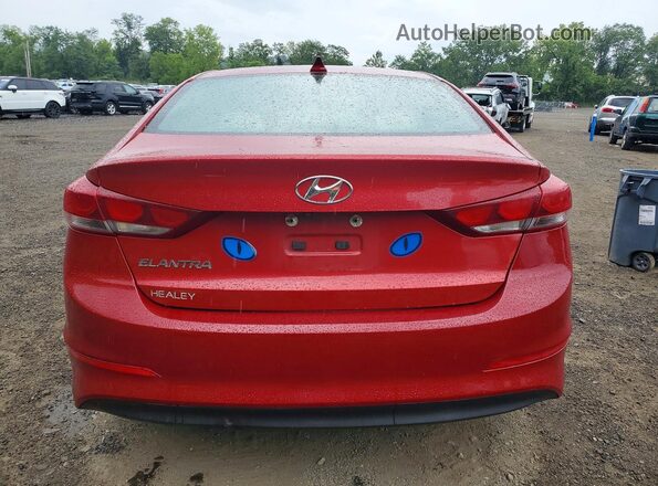 5NPD84LF5HH003623 2017 HYUNDAI ELANTRA Red Հետևի տեսք