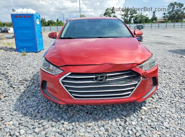 5NPD84LF5HH005565 2017 HYUNDAI ELANTRA Red Widok z przodu