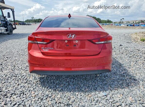 5NPD84LF5HH005565 2017 HYUNDAI ELANTRA Red Widok z tyłu