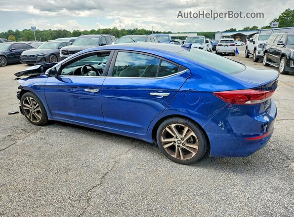 5NPD84LF5HH008837 2017 HYUNDAI ELANTRA Blue Rear left