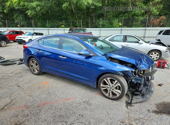 5NPD84LF5HH008837 2017 HYUNDAI ELANTRA Blue Front right