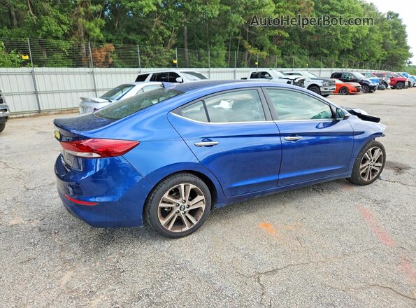 5NPD84LF5HH008837 2017 HYUNDAI ELANTRA Blue Rear right