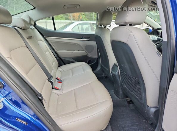 5NPD84LF5HH008837 2017 HYUNDAI ELANTRA Blue Rear seats view