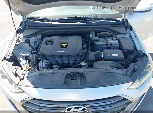 5NPD84LF5HH038310 2017 HYUNDAI ELANTRA Silver Rear view