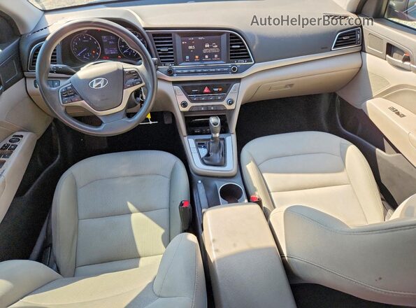 5NPD84LF5HH048111 2017 HYUNDAI ELANTRA Black Dashboard view