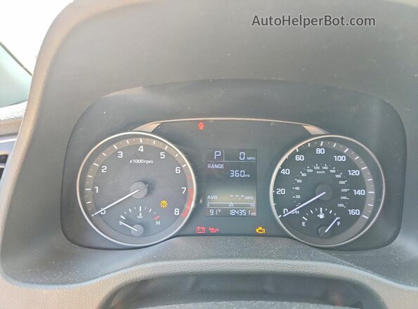5NPD84LF5HH048111 2017 HYUNDAI ELANTRA Black Instrument cluster view