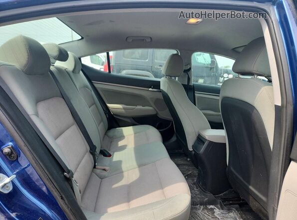 5NPD84LF5HH064759 2017 HYUNDAI ELANTRA Blue უკანა სავარძლების ხედი