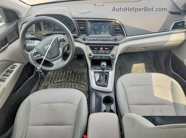 5NPD84LF5HH064759 2017 HYUNDAI ELANTRA Blue წინა პანელის ხედი