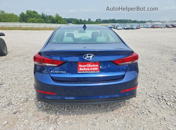 5NPD84LF5HH064759 2017 HYUNDAI ELANTRA Blue უკანა ხედი