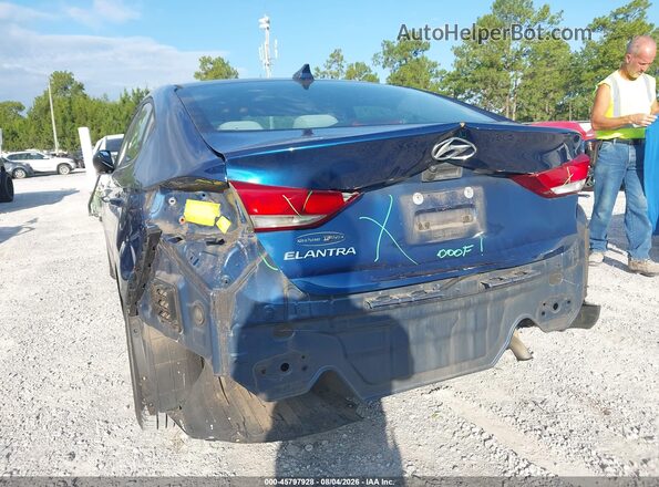 5NPD84LF5HH066768 2017 HYUNDAI ELANTRA Blue Front view