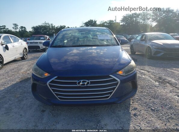 5NPD84LF5HH066768 2017 HYUNDAI ELANTRA Blue Rear interior view