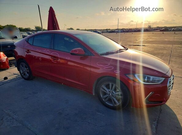 5NPD84LF5HH067225 2017 HYUNDAI ELANTRA Красный Передняя правая четверть