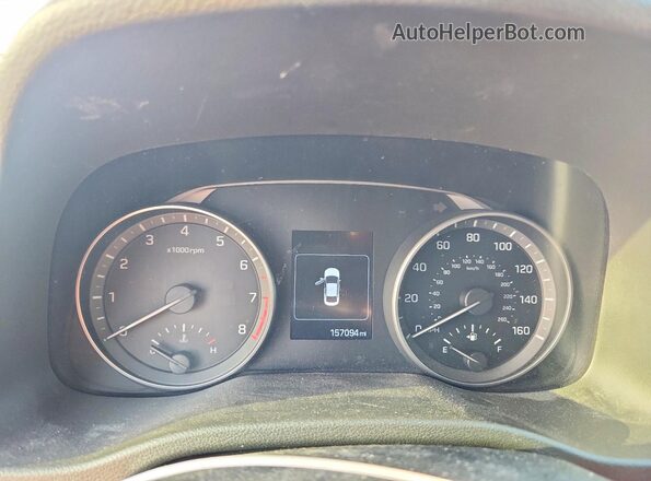 5NPD84LF5HH067225 2017 HYUNDAI ELANTRA Красный Вид щитка приборов