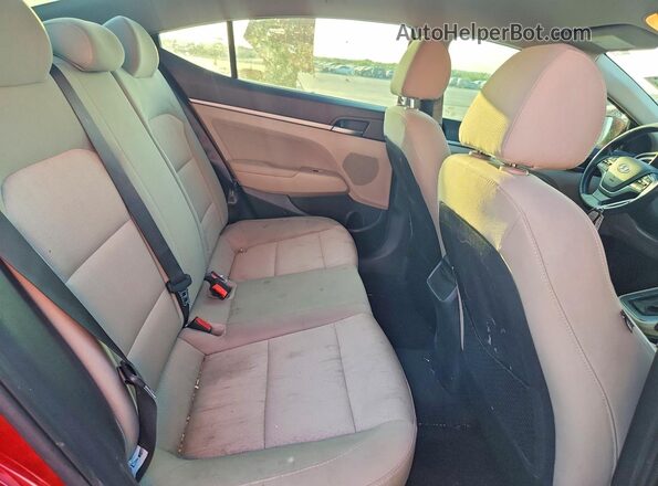 5NPD84LF5HH067225 2017 HYUNDAI ELANTRA Красный Вид задних сидений