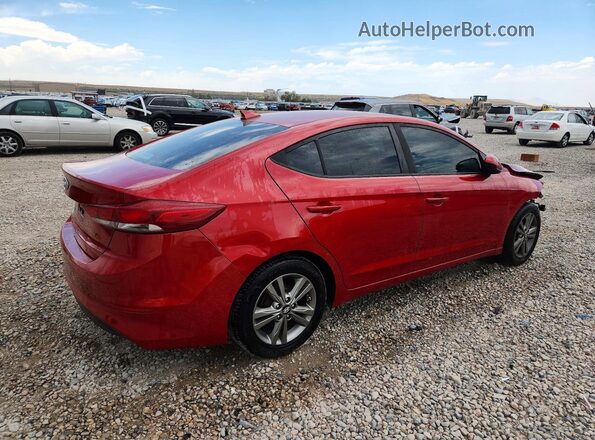 5NPD84LF5HH098250 2017 HYUNDAI ELANTRA Red უკანა მარჯვენა