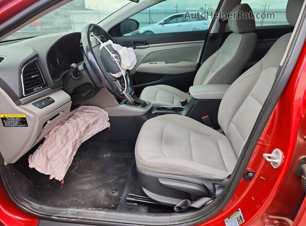 5NPD84LF5HH098250 2017 HYUNDAI ELANTRA Red წინა სალონის ხედი
