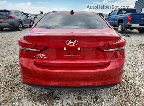 5NPD84LF5HH098250 2017 HYUNDAI ELANTRA Red უკანა ხედი