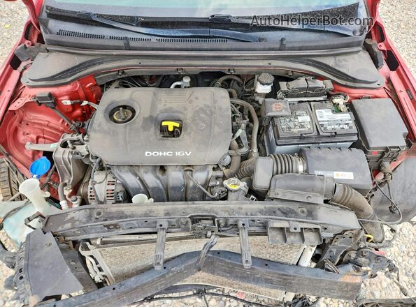 5NPD84LF5HH098250 2017 HYUNDAI ELANTRA Red უკანა სალონის ხედი