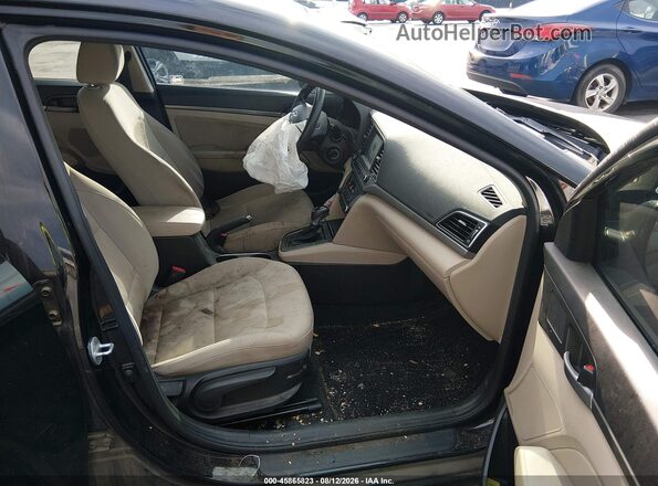 5NPD84LF5HH118903 2017 HYUNDAI ELANTRA Black Вид салону спереду
