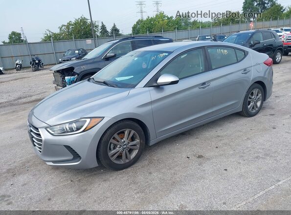5NPD84LF5HH122269 2017 HYUNDAI ELANTRA Silver Առջևի ձախ երեք քառորդ տեսարան