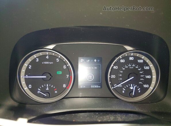 5NPD84LF5HH134731 2017 HYUNDAI ELANTRA White Vista del cuadro de instrumentos