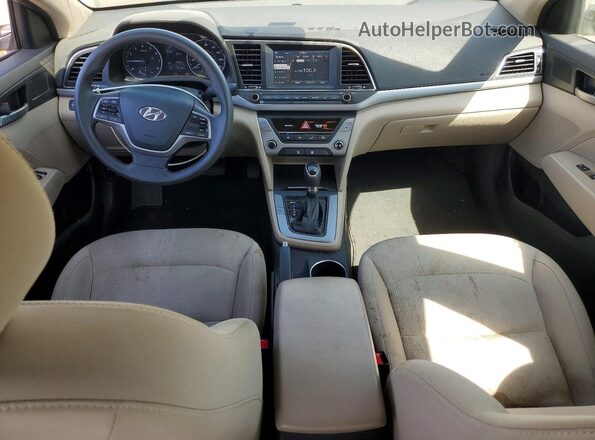 5NPD84LF5HH179944 2017 HYUNDAI ELANTRA Beige წინა პანელის ხედი