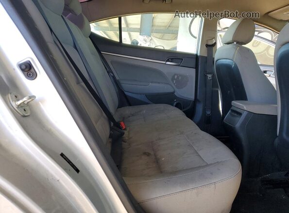 5NPD84LF5JH217937 2018 HYUNDAI ELANTRA Silver Rear seats view