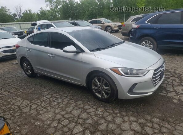 5NPD84LF5JH222636 2018 HYUNDAI ELANTRA Серебряный Передняя правая четверть