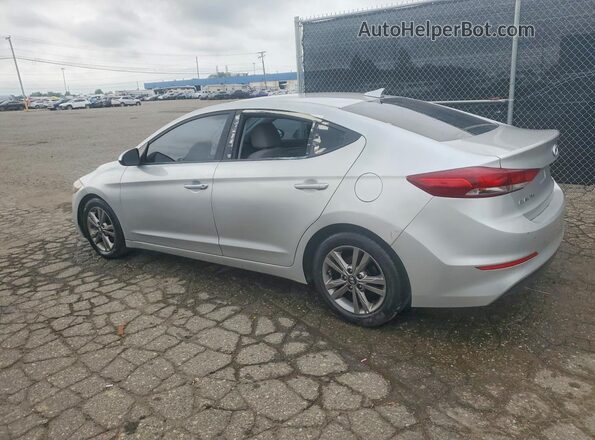 5NPD84LF5JH222636 2018 HYUNDAI ELANTRA Серебряный Задняя левая четверть