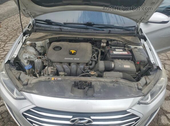 5NPD84LF5JH222636 2018 HYUNDAI ELANTRA Серебряный Вид задней части салона