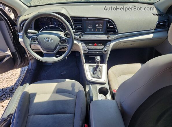 5NPD84LF5JH239727 2018 HYUNDAI ELANTRA Gray Առջևի վահանակի տեսք