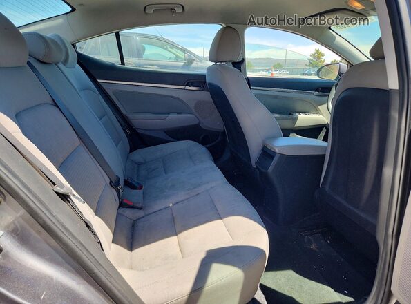 5NPD84LF5JH239727 2018 HYUNDAI ELANTRA Gray Հետևի նստատեղերի տեսք