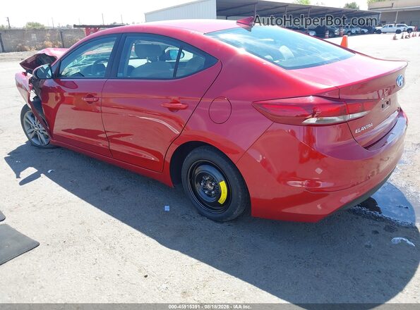 5NPD84LF5JH245219 2018 HYUNDAI ELANTRA Red უკანა მარცხენა
