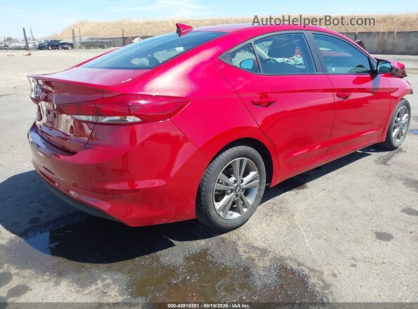 5NPD84LF5JH245219 2018 HYUNDAI ELANTRA Red უკანა მარჯვენა