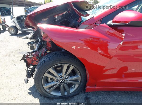 5NPD84LF5JH245219 2018 HYUNDAI ELANTRA Red წინა ხედი
