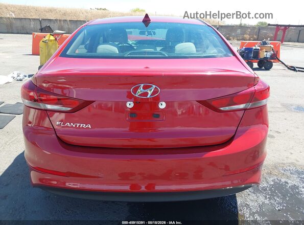 5NPD84LF5JH245219 2018 HYUNDAI ELANTRA Red 
