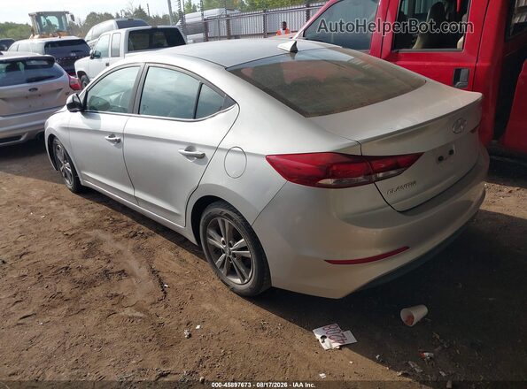 5NPD84LF5JH257354 2018 HYUNDAI ELANTRA Silver Rear left