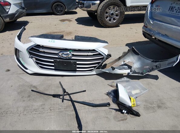 5NPD84LF5JH261551 2018 HYUNDAI ELANTRA White Instrument cluster view