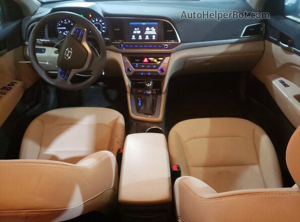5NPD84LF5JH265373 2018 HYUNDAI ELANTRA White Вид панелі приладів