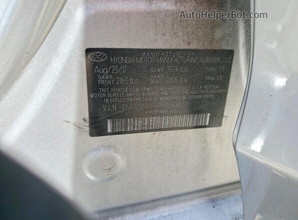 5NPD84LF5JH266555 2018 HYUNDAI ELANTRA Silver ძრავის განყოფილების ხედი