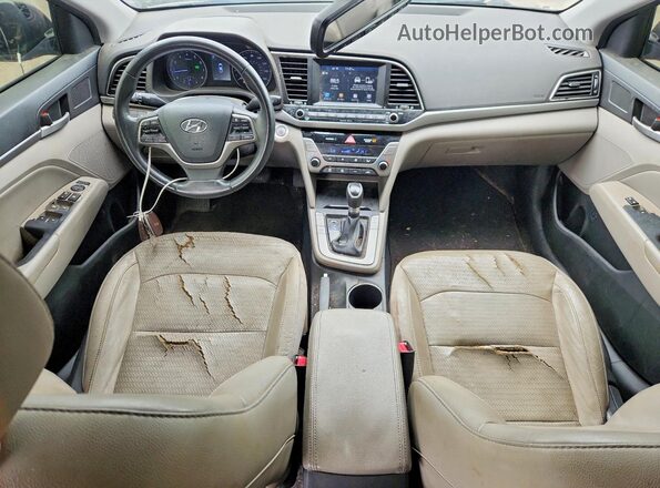 5NPD84LF5JH277989 2018 HYUNDAI ELANTRA Черный Вид панели приборов
