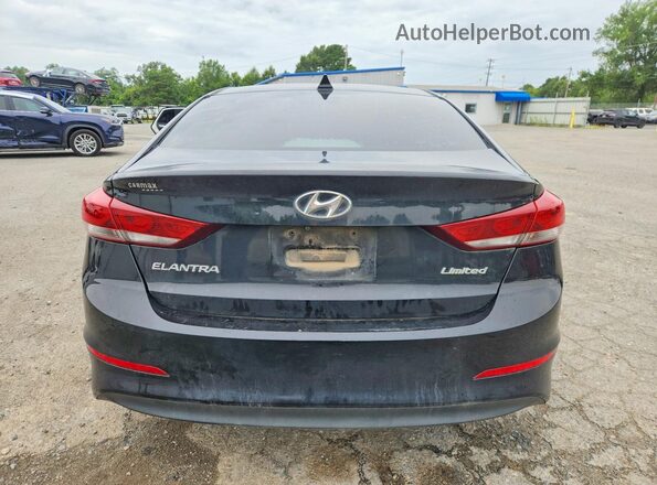 5NPD84LF5JH277989 2018 HYUNDAI ELANTRA Черный Вид сзади
