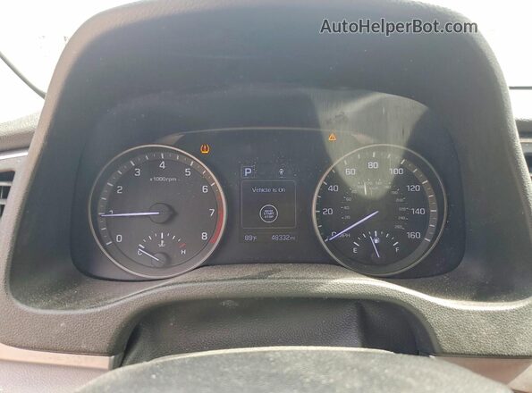 5NPD84LF5JH288717 2018 HYUNDAI ELANTRA Blue Вид щитка приладів