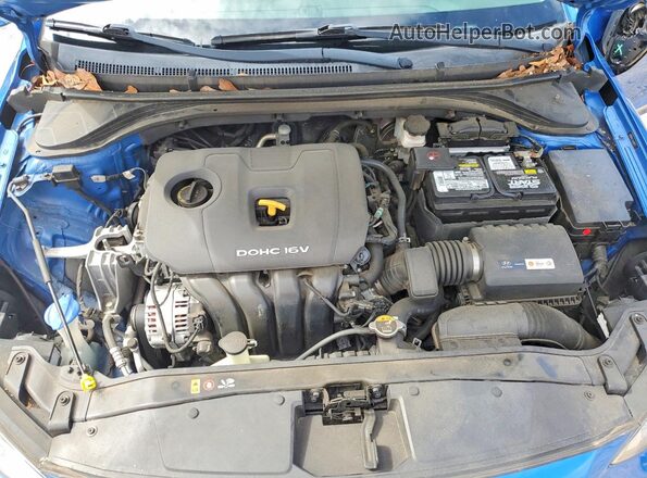 5NPD84LF5JH288717 2018 HYUNDAI ELANTRA Blue Вид задньої частини салону