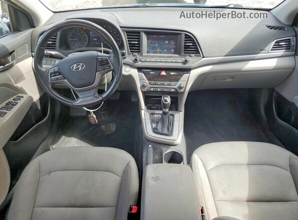 5NPD84LF5JH288717 2018 HYUNDAI ELANTRA Blue Вид панелі приладів